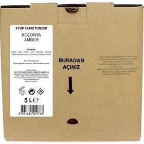 Eyüp Sabri Tuncer 5 lt Amber Kolonyası Bidon