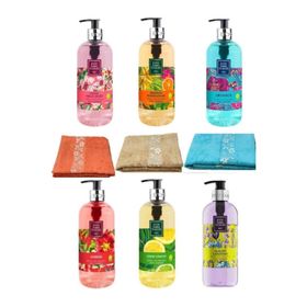 Eyüp Sabri Tuncer 500 ml 6 lı Set Sıvı Sabun + 3 Adet El ve Yüz Havlusu