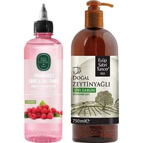 Eyüp Sabri Tuncer 500 ml Frambuazlı Sirke Saç Toniği + 750 ml Zeytinyağlı Sıvı Sabun