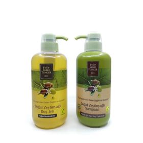 Eyüp Sabri Tuncer 600 ml Doğal Zeytinyağlı Duş Jeli Ve 600 ml Zeytin Yağlı Şampuan