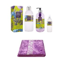 Eyüp Sabri Tuncer Alaçatı Lavanta 3 lü Set + 30 x 50 cm El ve Yüz Havlusu