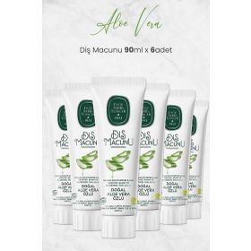 Eyüp Sabri Tuncer Aloe Vera Özlü 6x90 ml Diş Macunu