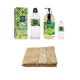 Eyüp Sabri Tuncer Ayvalık Zeytin Çiçeği 3 lü Set + 30 x 50 cm El ve Yüz Havlusu