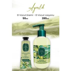 Eyüp Sabri Tuncer Ayvalık Zeytin Vücut Losyonu 280 ml ve 50 ml El Vücut Kremi
