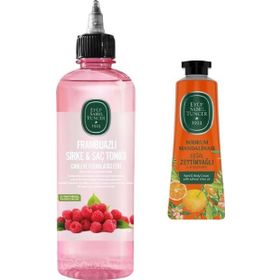 Eyüp Sabri Tuncer Bodrum Mandalinası 50 ml El Vücut Kremi + 500 ml Frambuazlı Sirke Saç Toniği