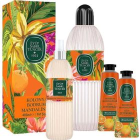 Eyüp Sabri Tuncer Bodrum Mandalinası Kolonyası Pet Şişe 400 ml 150 ml ve 2x50 ml El ve Vücut Kremi