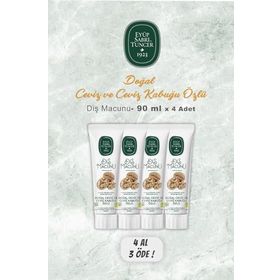 Eyüp Sabri Tuncer Ceviz ve Kabuğu Özlü 4x90 ml Diş Macunu