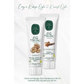 Eyüp Sabri Tuncer Ceviz ve Kabuğu Özlü 90 ml Diş Macunu + Karanfil Özlü 90 ml Diş Macunu
