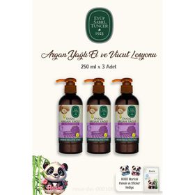 Eyüp Sabri Tuncer Doğal Argan Yağlı 3x250 ml El ve Vücut Losyonu