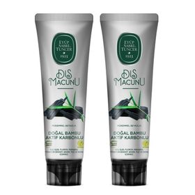 Eyüp Sabri Tuncer Doğal Bambu Aktif Karbonlu 2x90 ml Diş Macunu