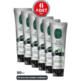 Eyüp Sabri Tuncer Doğal Bambu Aktif Karbonlu 6x90 ml Diş Macunu