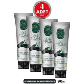 Eyüp Sabri Tuncer Doğal Bambu Karbonlu 4x90 ml Diş Macunu