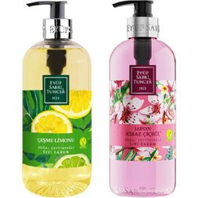 Eyüp Sabri Tuncer Doğal Zeytinyağlı 500 ml Çeşme Limonu + Japon Kiraz Çiçeği Sıvı Sabun