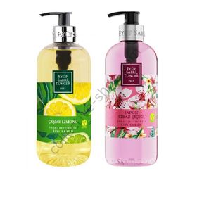 Eyüp Sabri Tuncer Doğal Zeytinyağlı 500 ml Çeşme Limonu + Japon Kiraz Çiçeği Sıvı Sabun