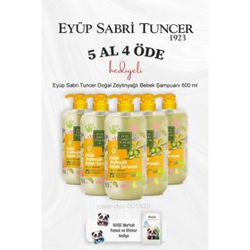 Eyüp Sabri Tuncer Doğal Zeytinyağlı 5x600 ml Bebek Şampuanı