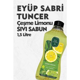 Eyüp Sabri Tuncer Doğal Zeytinyağlı Sıvı Sabun Çeşme Limonu 1500 ml Sıvı Sabun