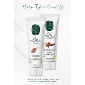 Eyüp Sabri Tuncer Himalaya Tuzlu 90 ml Diş Macunu + Karanfil Özlü 90 ml Diş Macunu