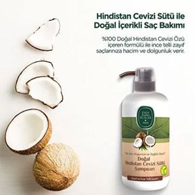 Eyüp Sabri Tuncer Hindistan Cevizi Sütlü 600 ml 3 Adet Şampuan