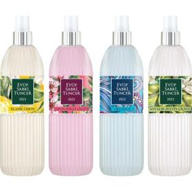 Eyüp Sabri Tuncer Japon Kiraz Çiçeği 2x150 ml Pet Şişe Kolonya + Ayvalık Zeytin Çiçeği 2x150 ml Pet Şişe Kolonya + Okyanus 2x150 ml Pet Şişe + Klasik Limon 2x150 ml Pet Şişe Kolonya