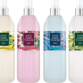 Eyüp Sabri Tuncer Japon Kiraz Çiçeği 2x150 ml Pet Şişe Kolonya + Ayvalık Zeytin Çiçeği 2x150 ml Pet Şişe Kolonya + Okyanus 2x150 ml Pet Şişe + Klasik Limon 2x150 ml Pet Şişe Kolonya
