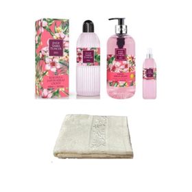 Eyüp Sabri Tuncer Japon Kiraz Çiçeği 3 lü Set + 30 x 50 cm El ve Yüz Havlusu