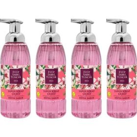 Eyüp Sabri Tuncer Japon Kiraz Çiçeği 4x500 ml Zeytinyağlı Köpük Sabun