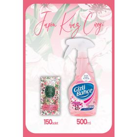 Eyüp Sabri Tuncer Japon Kiraz Çiçeği Kolonyalı Mendil 150 Adet ve 500 ml Köpük Sabun