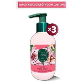 Eyüp Sabri Tuncer Japon Kiraz Çiçeği Özlü 3x280 ml El ve Vücut Losyonu