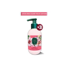 Eyüp Sabri Tuncer Japon Kiraz Çiçeği Özlü 3x280 ml El ve Vücut Losyonu