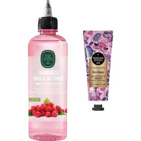 Eyüp Sabri Tuncer Jewels Love Kisses 50 ml El Vücut Kremi + 500 ml Frambuazlı Sirke Saç Toniği
