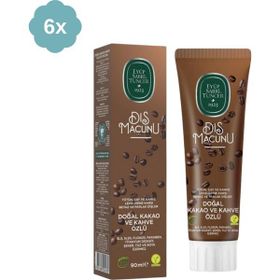 Eyüp Sabri Tuncer Kakao ve Kahve Özlü 6x90 ml Diş Macunu