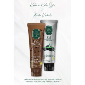 Eyüp Sabri Tuncer Kakao ve Kahve Özlü + Bambu Karbonlu 2x90 ml Diş Macunu