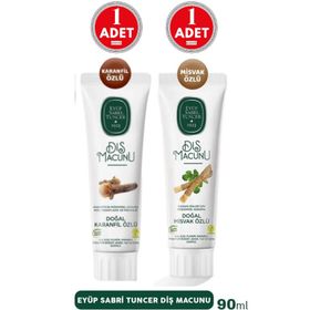 Eyüp Sabri Tuncer Karanfil Özlü 90 ml Diş Macunu + Misvak Özlü 90 ml Diş Macunu