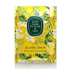 Eyüp Sabri Tuncer Klasik Limon 50'li Büyük Kolonyalı Mendil