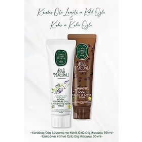 Eyüp Sabri Tuncer Lavanta ve Kekik Özlü 90 ml Diş Macunu + Kakao ve Kahve Özlü 90 ml Diş Macunu