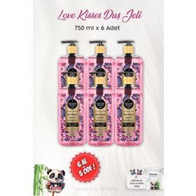 Eyüp Sabri Tuncer Love Kisses 6x750 ml Duş Jeli