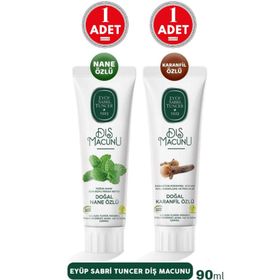 Eyüp Sabri Tuncer Nane Özlü 90 ml Diş Macunu + Karanfil Özlü 90 ml Diş Macunu