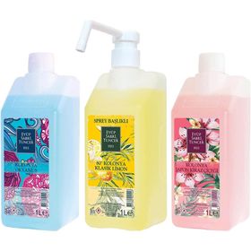Eyüp Sabri Tuncer Okyanus + Japon Kiraz Çiçeği + Klasik Limon 1 lt Kolonyası