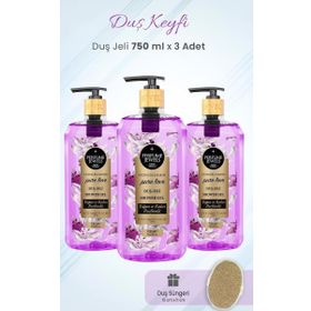 Eyüp Sabri Tuncer Pure Love 3x750 ml Duş Jeli + Duş Süngeri