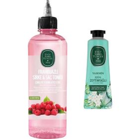 Eyüp Sabri Tuncer Yasemin 50 ml El Vücut Kremi + 500 ml Frambuazlı Sirke Saç Toniği