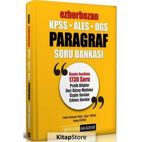 Ezberbozan Paragraf Soru Bankası - Pegem Akademi