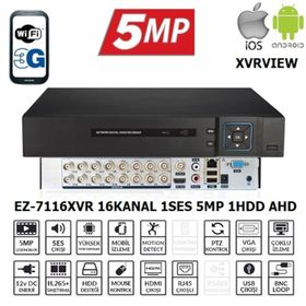 Ezcool EZ-7116XVR XVRVIEW 16CH 5MP Koaksiyel Ses