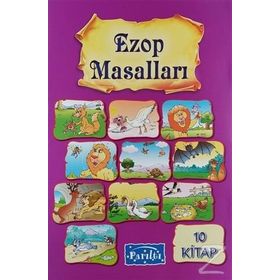 Ezop Masalları Seti 10 Kitap - Büyük Boy - Ezop