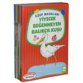 Ezop Masalları Seti 10 Kitap - Büyük Boy - Ezop