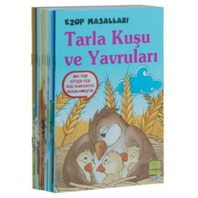 Ezop Masalları Seti 10 Kitap Takım - Küçük Boy - Ezop