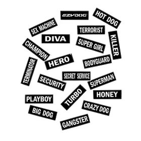 EzyDog Yan Etiketleri BODYGUARD Patch Göğüs Tasması