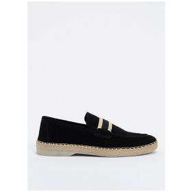 F By Fabrika Petar Deri Siyah Erkek Espadril