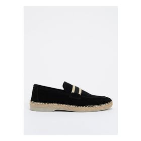 F By Fabrika Petar Deri Siyah Erkek Espadril