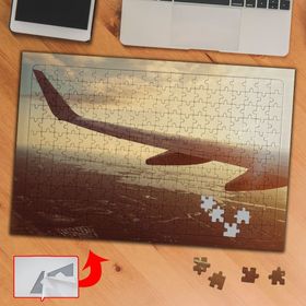 F05C3 Uçak Kanadı Gökyüzü 240 Parça Puzzle Yapboz Tablo