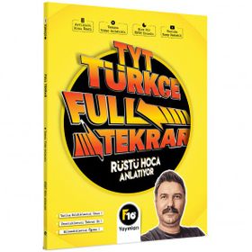 F10 Yayınları Rüştü Hoca Tyt Türkçe Full Tekrar Video Ders Kitabi